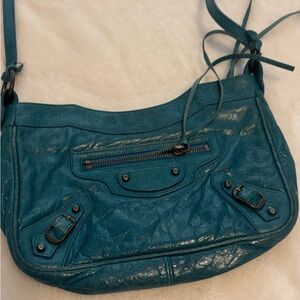 Balenciaga Blue Leather Bag